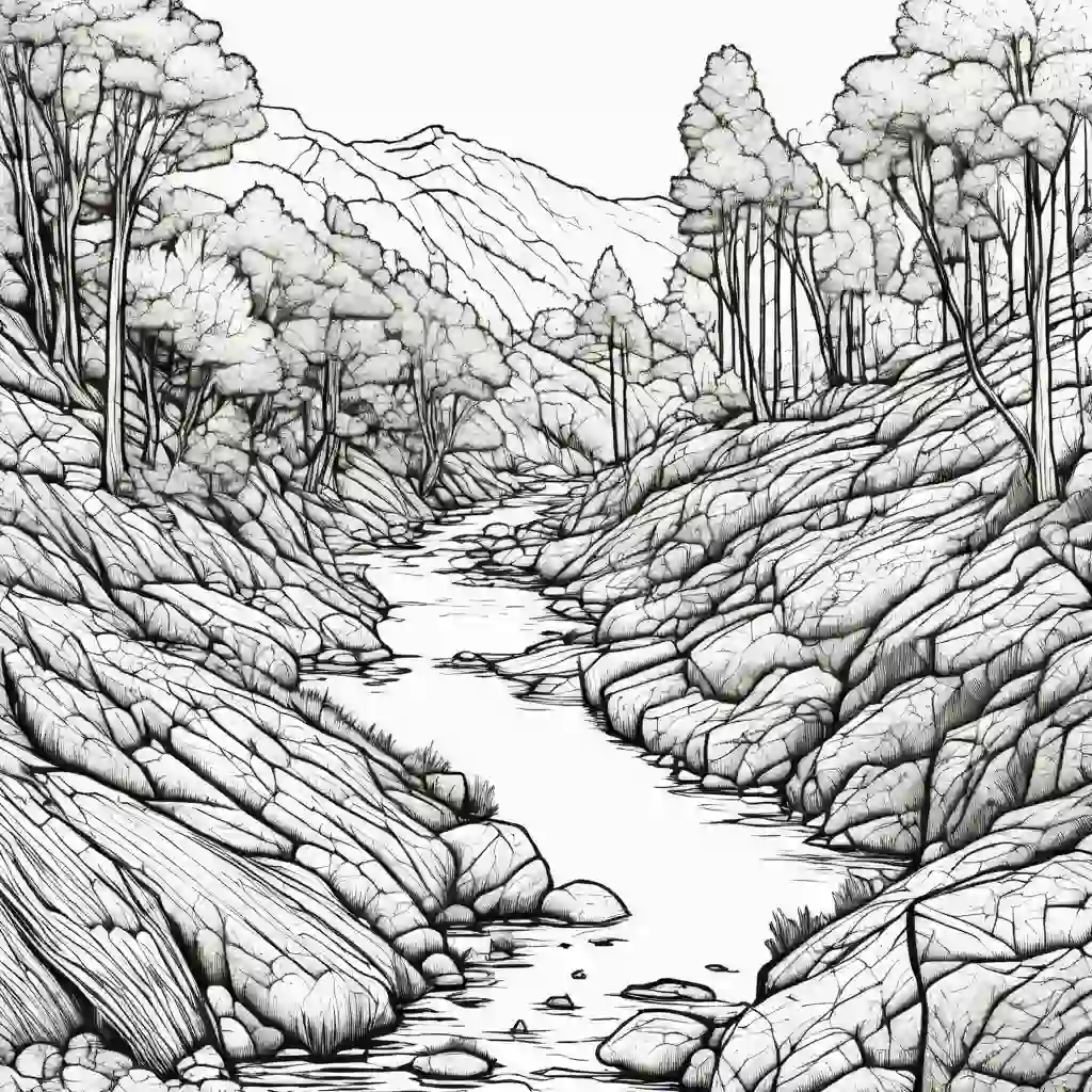 Creek coloring pages